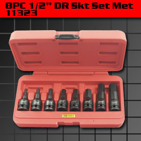 11323, Kc Impacta Metric 1/2" Dve In Hex Impact Socket Set 11323