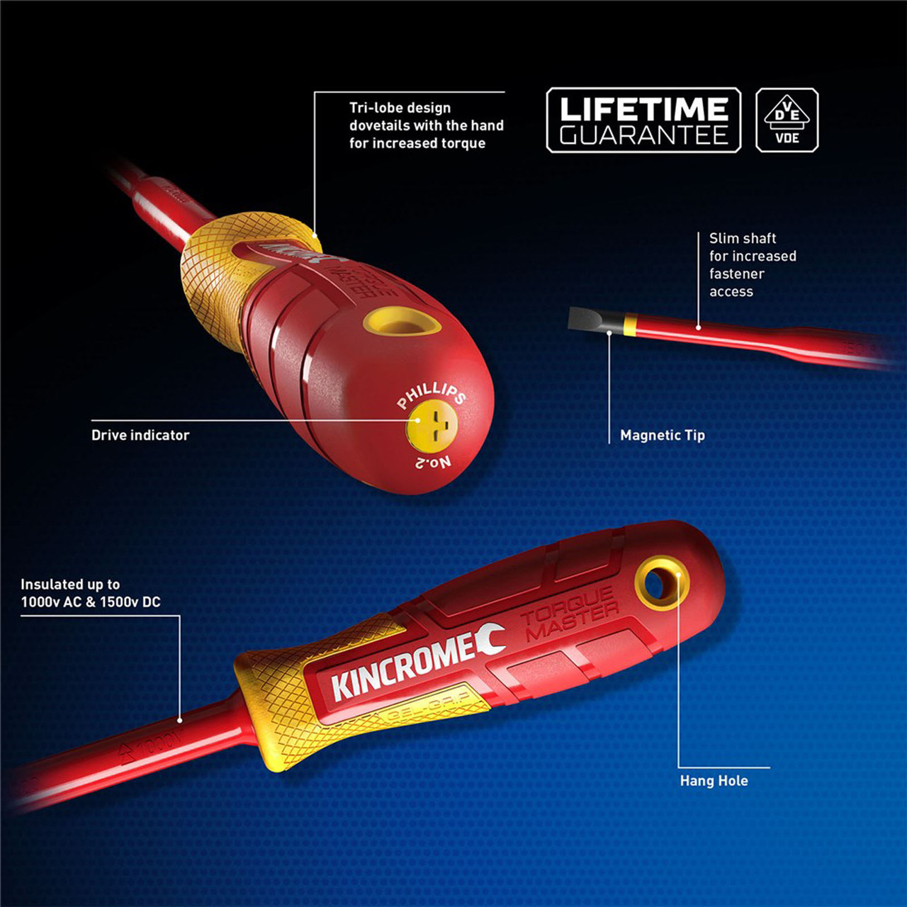 Kincrome Torquemaster Vde Screwdriver Set  6 Piece K5618 main image 0