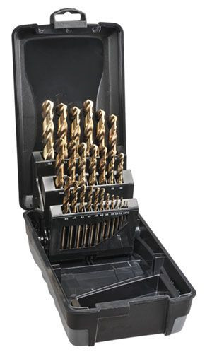 8012M3, Saber 25 Piece HSSCo5 (Cobalt) Jobber Drill Set in ABS