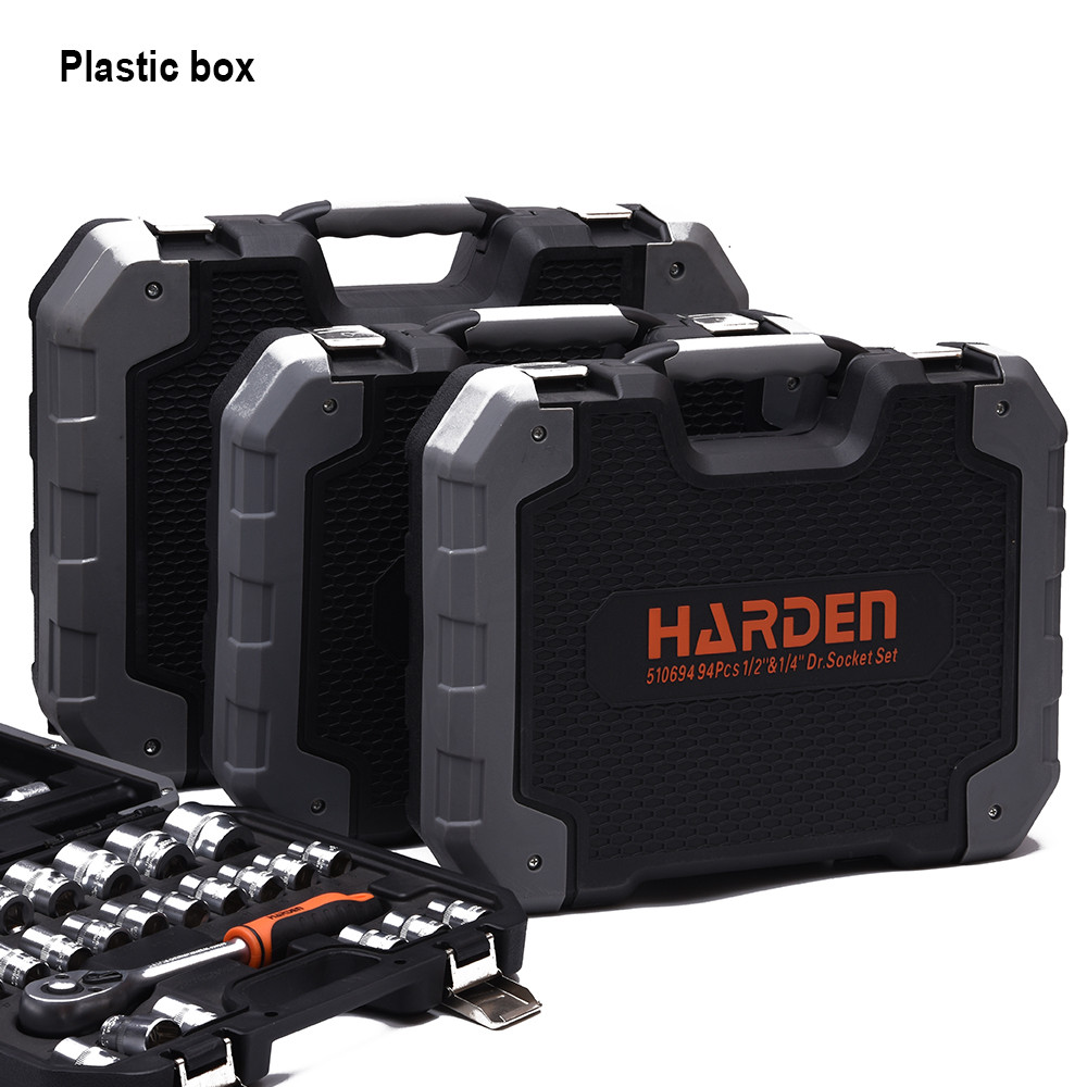 HDT-510822, Harden 132Pcs Multi Drive Socket Bit Hex & Hand Tool Kit