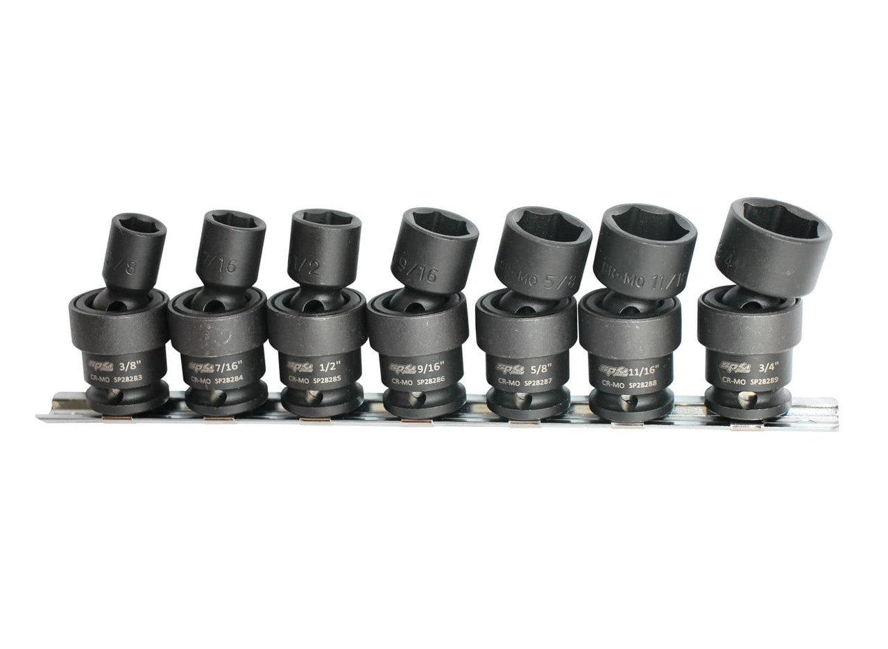 SP20266, SP Tools AF 7pce 3/8" Swivel Impact Socket Set