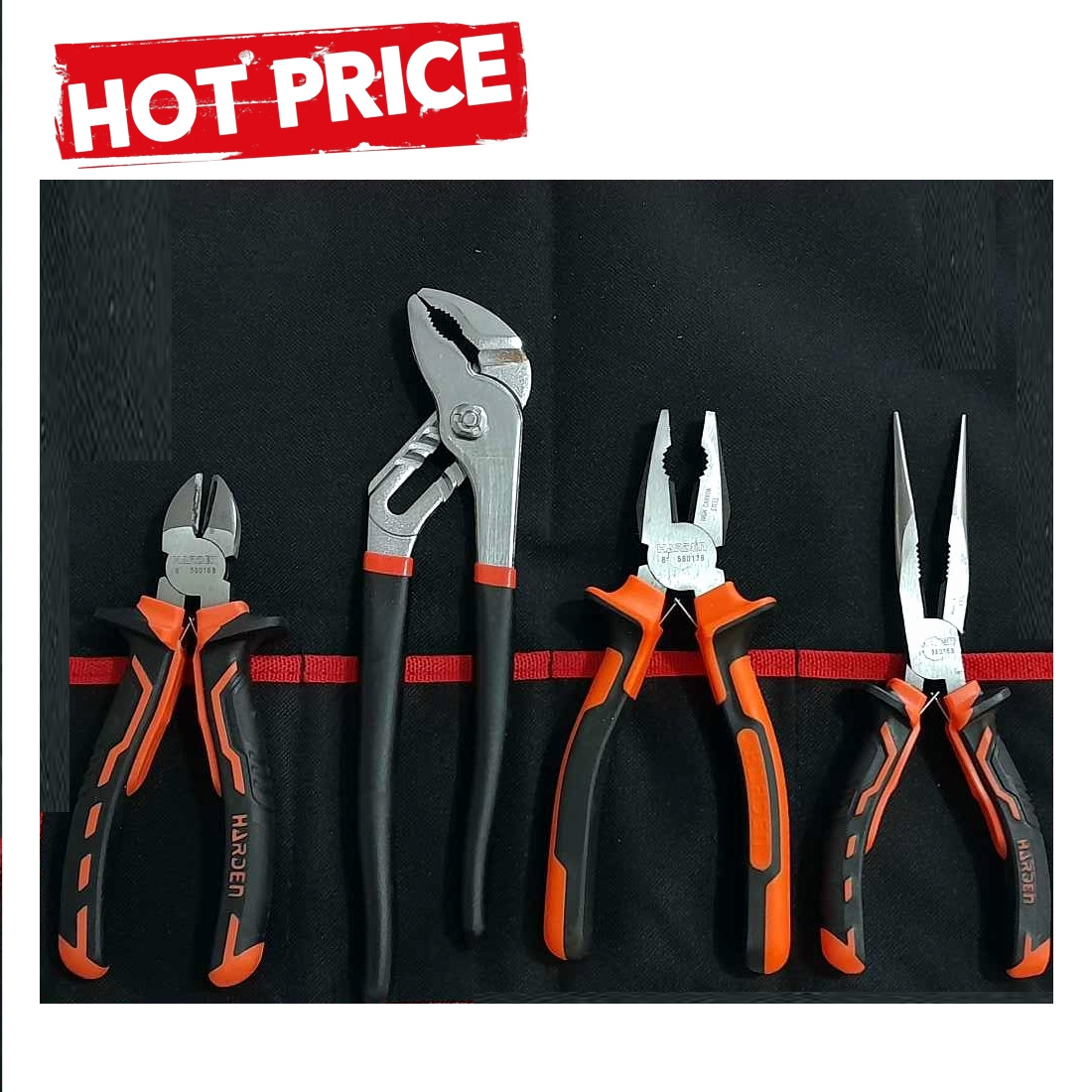 Harden 4pce Mechanics Plier Set