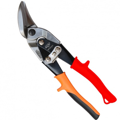 SP Tools Aviation Snips Offset Heavy Duty Left Cut (Red)