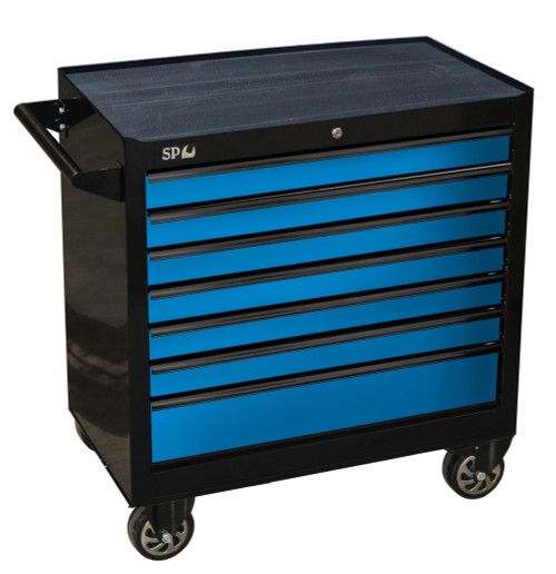 SP40126 SP Tools 7 Drawer Sumo Series Roller Cabinet Black Blue