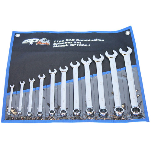 Set Includes: 1/4, 5/16, 3/8, 7/16, 1/2, 9/16, 5/8, 11/16, 3/4, 13/16 & 7/8”
Chrome Vanadium Steel (Cr-V) for high strength & durability
Meets & exceeds international ANSI & DIN standard
Lifetime warranty