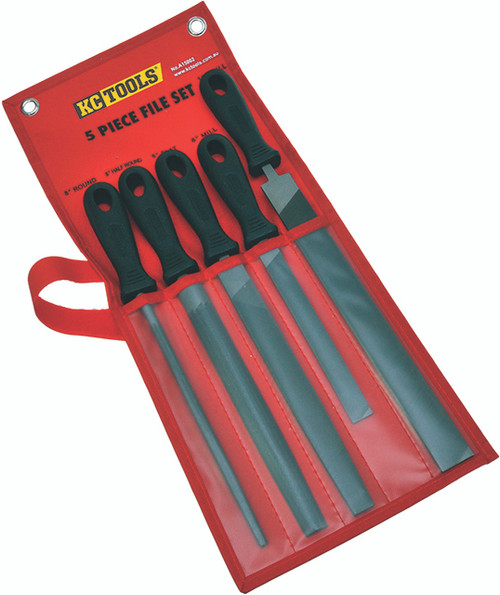 KC Tools File Set 5 Pce High Carbon Steel