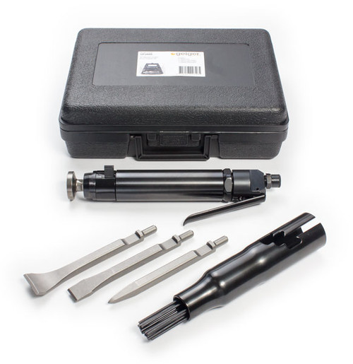 Geiger Heavy Duty Needle Scaler 7 Chisel Complete Kit