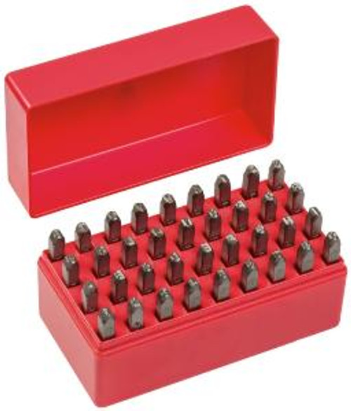 GEIGER 36 PIECE LETTER & NUMBER PUNCH SET 8mm.