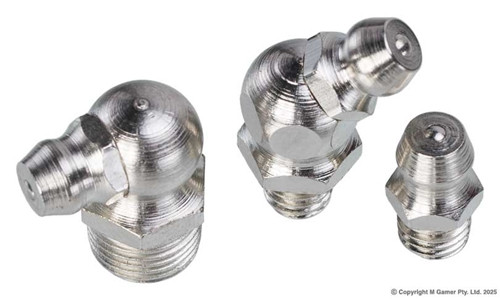 Geiger 110 piece kit with 9 types of grease nipples large kit. Geiger 110 piece kit with 9 types of grease nipples large kit.