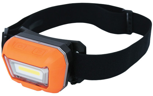 Easily turn the headlamp on and off by simply swiping your hand in a downward motion in front of the motion sensor. This allows you to quickly turn on the light when you need it and off when you don’t.

Impact resistant
Rechargeable
Battery level and charge indicator
Micro USB charging system
Battery: 3.7v 1500mAH
Battery type: Lithium-ion
Charging time: 3 Hours
MOTION SENSE ON/OFF
Ultra bright 3w COB LED headlamp
Brightness control - 2 settings
Smart on/off motion sensor
45° tilt light for flexible light positioning
Ultra lightweight design
Adjustable headband with non-slip grip
Dust & water resistant - IP65