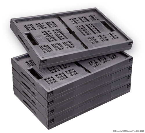 Geiger Foldable Stackable Storage Crates.