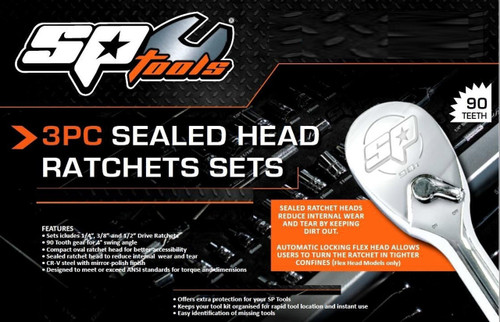 SP Tools Sealed Head 90T Ratchets New Model!