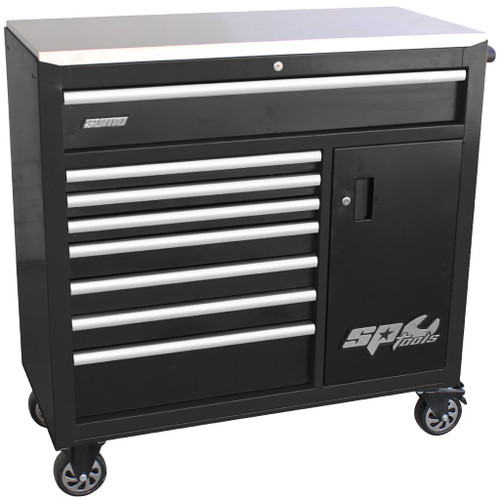 SP Sumo 9 Dwr Roll Cabinet With Power Tool Cupboard & Power Board