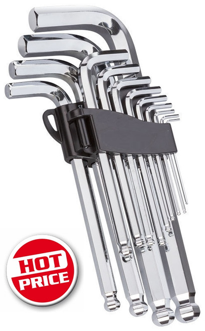 Transquip Large Size 13 Pce Metric Hex Key Set. Hot Price!