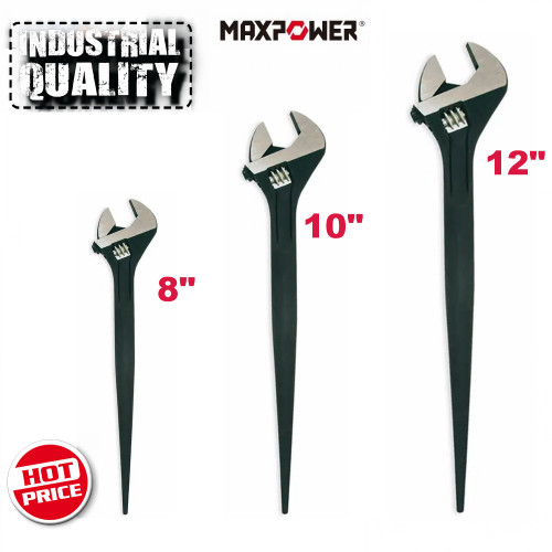 MaxPower 8" 10"12"  Podger End Construction Wrench 3 Pack
