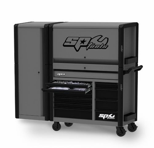 Contents:
90PC SOCKETS & ACCESSORIES EVA FOAM TRAY KIT - Metric & SAE

1/4”DR SOCKETS & ACCESSORIES
• 12pt - 4, 5, 6, 7, 8, 9, 10, 11, 12, 13 & 14mm
• 12pt - 3/16, 7/32, 1/4, 9/32, 5/16, 11/32, 3/8, 7/16, 1/2 & 9/16”
• 90T Ratchet, Flex Handle & Universal Joint
• Wobble extensions - 50 & 150mm

3/8”DR SOCKETS & ACCESSORIES
• 12pt - 8, 10, 11, 12, 13, 14, 15, 16, 17, 18 &19mm
• 12pt - 5/16, 3/8, 7/16, 1/2, 9/16, 5/8, 11/16 & 3/4”
• Spark Plug Sockets - 5/8 & 13/16”
• 90T Ratchet, Flex Handle & Universal Joint
• Wobble Extension Bars - 75 & 150mm
• Adaptors - 3/8Fx1/4M & 3/8Fx1/2M

1/2”DR SOCKETS & ACCESSORIES
• 12pt - 10, 11, 12, 13, 14, 15, 16, 17, 18, 19, 20, 21, 22, 23, 24, 26, 27, 30 & 32mm
• 12pt - 3/8, 7/16, 1/2, 9/16, 5/8, 11/16, 3/4, 13/16, 7/8, 15/16, 1,
1-1/16, 1-1/8, 1-3/16 & 1-1/4”
• Spark Plug Sockets - 5/8 & 13/16”
• 90T Ratchet, Flex Handle & Universal Joint
• Wobble Extension Bars - 125 & 250mm
• Adaptor - 1/2Fx3/8M

QUAD DRIVE COMBINATION SPANNERS EVA FOAM TRAY KIT
• 6, 7, 8, 9, 10, 11, 12, 13, 14, 15, 16, 17, 18 & 19mm
• 1/4, 5/16, 3/8, 7/16, 1/2, 9/16, 5/8, 11/16, 3/4, 13/16 & 7/8”

89PC EVA FOAM TRAY Tool Kit
• Screwdrivers - 3.0x75, 5.5x100, 6.5x38, 6.5x100, 6.5x150 & 8.0x150mm
• Screwdrivers - #0x75, #1x75, #2x38, #2x100, #2x150 & #3x150mm
• Ratchet Driver Bit Set - 31pc
• Hex Keys - 1.5, 2, 2.5, 3, 4, 5, 6, 8 & 10mm
• Hex Keys - 1/16, 5/64, 3/32, 1/8, 5/32, 3/16, 1/4, 5/16 & 3/8”
• Torx Keys -T10, T15, T20, T25, T27, T30, T40, T45 & T50
• Pliers - Combination, Long Nose, Multigrips & Locking
• Cutters - Diagonal
• Adjustable Wrench
• Hammer - Ball Pein
• Pin Punch Set - 7pc
• Pick Set - 4pc
• Tape Measure

71pc 1/4”DR TECHNICIAN BIT SET
• 8 x Hexagon Bits - 2, 2.5, 3, 4, 5, 6, 7, 8mm
• 4x Phillips Long Bits (89mm) - PH1, PH2(x2), PH3
• 6 x Phillips Bits - PH.1, PH.2, PH.3 all x 2
• 6 x Pozidrive Bits - PZ.1, PZ.2, PZ.3 all x 2
• 4 x Square Bits - S-0, S-1, S-2, S-3
• 5 x Slotted Bits - 3, 4, 4.5, 5.5, 6.5mm
• 3 x Spanner Bits - 6, 8, 10mm
• 10 x Tx-Star Bits - T7, T8, T9, T10, T15, T20, T25, T27, T30, T40
• 10 x Tamper Tx-Star Bits - T7, T8, T9, T10, T15, T20, T25, T27, T30, T40
• 9 x Tx-Plus Bits - TS8, TS9, TS10, TS15, TS20, TS25, TS27, TS30, TS40
• 3 x Spline Bits - M5, M6, M8
Universal Bit Holder and Adapters
• 1 x 100mm(L) Bit Holder, Wobble Drive
• 1 x 25mm(L) 1/4” Dr Socket Adaptor
• 1 x 1/4” Dr Bit Adapter
