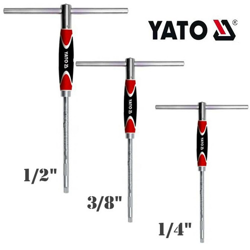 Yato Rotary Handle T-Type Adaptor Triple Pack.