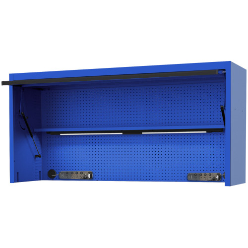 PART NO: SP44830BL
73" USA SUMO SERIES POWER HUTCH WITH SHELF, PEGBOARD, LIGHT & 2x POWERBOARDS
Super-duty, high-quality steel frame construction using 14.5 Gauge steel (1.5mm) for increased durability and strength
Extra height design for increased head clearance of 1855mm (6’1")* with a front drop down security panel that neatly folds away into the top of the hutch. Less chance of taller technicians knocking their heads
Dual gas strut lid stays ensures security panel stays open
Steel pegboard rear wall inside hutch to organise frequently used tools
Full length adjustable shelf
Includes 2x magnetic mount power boards with 4x individually switched power outlets and 4x USB Ports - Ideal for powering power tools and charging cordless tools, laptops mobile devices and more, able to be positioned on any steel part of the hutch or roll cab
2x built-in 600mm LED light strips
2x electric cable access ports on either side
Internal locking system keeps your tools secure with one turn of the key
POWER HUTCH DIMENSIONS: (mm)
1850w x 622d x 864h PART NO: SP44830BL
73" USA SUMO SERIES POWER HUTCH WITH SHELF, PEGBOARD, LIGHT & 2x POWERBOARDS
Super-duty, high-quality steel frame construction using 14.5 Gauge steel (1.5mm) for increased durability and strength
Extra height design for increased head clearance of 1855mm (6’1")* with a front drop down security panel that neatly folds away into the top of the hutch. Less chance of taller technicians knocking their heads
Dual gas strut lid stays ensures security panel stays open
Steel pegboard rear wall inside hutch to organise frequently used tools
Full length adjustable shelf
Includes 2x magnetic mount power boards with 4x individually switched power outlets and 4x USB Ports - Ideal for powering power tools and charging cordless tools, laptops mobile devices and more, able to be positioned on any steel part of the hutch or roll cab
2x built-in 600mm LED light strips
2x electric cable access ports on either side
Internal locking system keeps your tools secure with one turn of the key
POWER HUTCH DIMENSIONS: (mm)
1850w x 622d x 864h