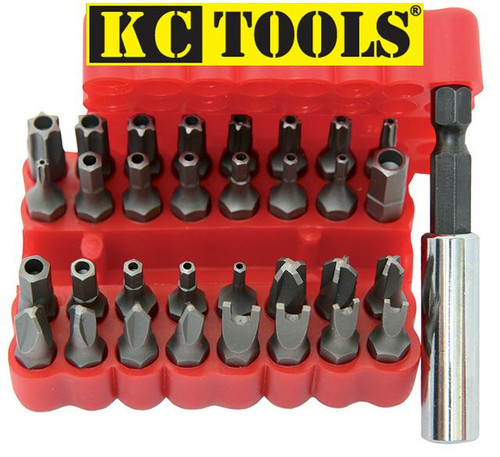 KC Tools 33 Pce Tamperproof & Bit Set LIMITED STOCK!