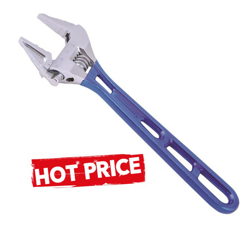 Extra Wide Jaw Yes
Jaw Depth 29mm
Max Jaw Opening 32mm
Product Length 200mm (8")
Warranty Lifetime Guarantee
Lightweight Skeletonised handle
Thin head design to access narrow spaces
PVC coated handle for comfort and grip
Anti-slip jaw design prevents fastener rounding
Extra wide/deep jaw opening for more fastener size options
Shorter handle on Stubby Range for use in space restrictive work areas

Specs:
Extra Wide Jaw Yes
Jaw Depth 32mm
Max Jaw Opening 43mm
Product Length 200mm (8")
Warranty Lifetime Guarantee
Material Chrome Vanadium Steel (Cr-V)
Length (mm)200
Width (mm)65
Height (mm)30
Weight (kg)0.2