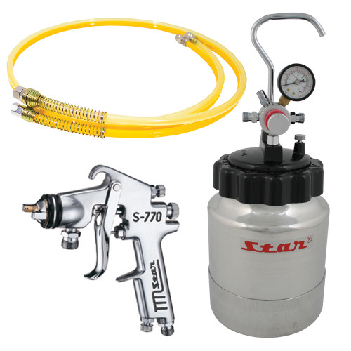 Star 2L Pressure Pot Kit 1.7mm Tip 2M Twin Hose Set