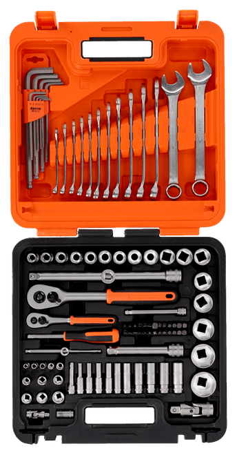 S98MC1H | Bahco 98p Multi Drive Toolkit. Sockets Spanners & More!