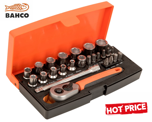 Bahco 1/4" Trade Metric Socket & Bit Set Last One!