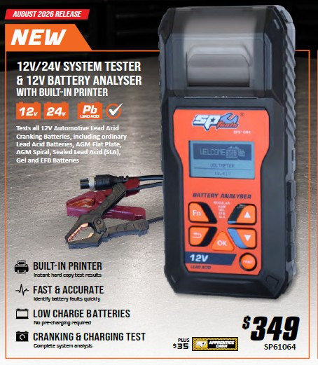 SP Tools 12/24V System Tester & 12V Battery Analyser Free Delivery