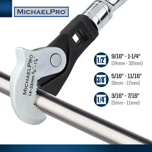 Michael Pro Auto Adjusting Crowfoot Wrench Adapters Set Michael Pro Auto Adjusting Crowfoot Wrench Adapters Set