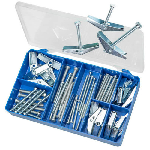 Torres HAK38 - 60PCE Spring Toggles & Machine Screws Kit
The kit includes an asortment of 12 sizes of spring toggle machine screws:
M4 Spring Toggles x 5
M5 Spring Toggles x 5
M6 Spring Toggles x 10
M4 X 50 Cheese Head Machine Screws x 5
M4 X 75 Cheese Head Machine Screws x 5
M4x40 Cheese Head Machine Screws x 5
M5 X 50 Cheese Head Machine Screws x 5
M5 X 70 Cheese Head Machine Screws x 5
M6 X 50 Cheese Head Machine Screws x 5
M6 X 60 Cheese Head Machine Screws x 5
M6 X 70 Cheese Head Machine Screws x 5