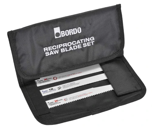Bordo Reciprocating Saw Blades + Heavy Duty Nylon Pouch