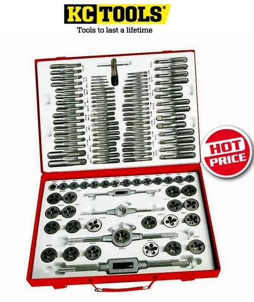 KC Tools Mega Metric 110p Tap & Die Set. Hot Price!