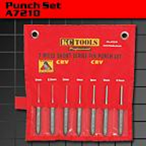 KC Tools 7 PIECE SHORT PIN PUNCH SET