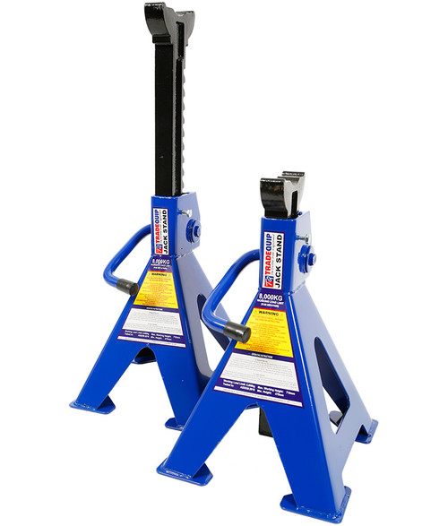 1162T, Tradequip 8000kg Premium Ratchet Type Jack Stands