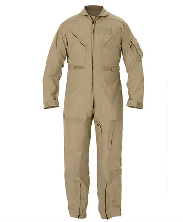 Tan Nomex Flight Suit (Size 38 Extra Long)