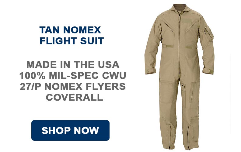 Tan Nomex Flight Suit