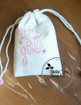 3.25" x 5" Premium Double - Drawstring Cotton Muslin Bags - Custom Printing Available!