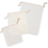 12" x 16" Premium Double - Drawstring Cotton Muslin Bag