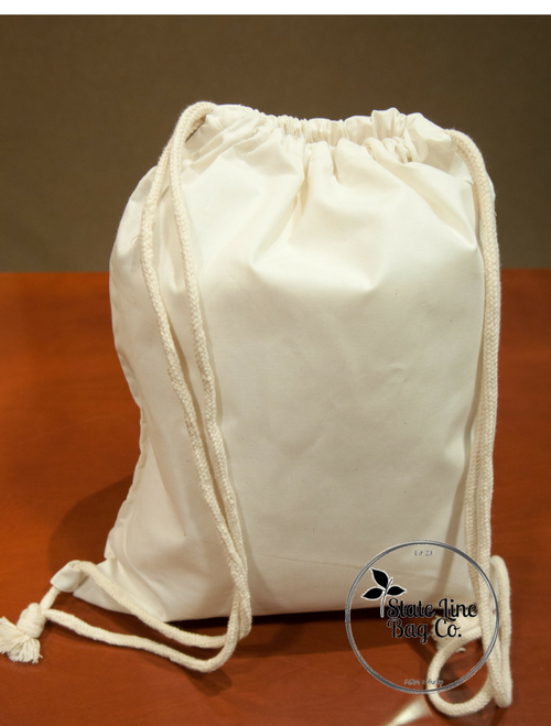 plain drawstring backpacks