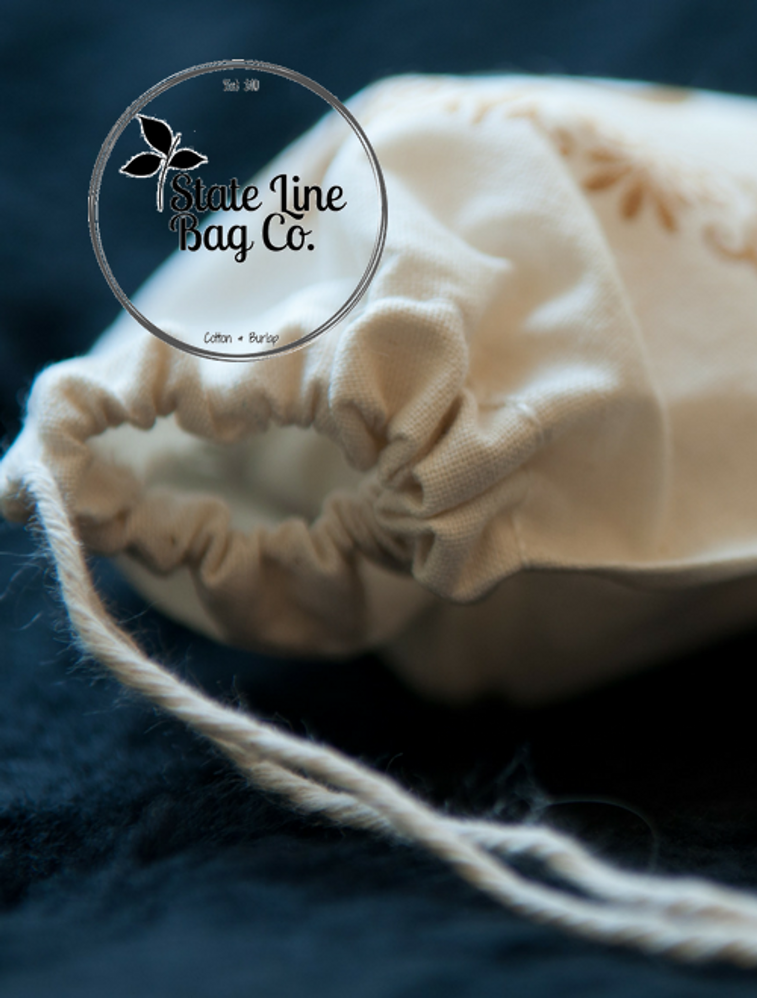 100% Cotton Double Drawstrings Premium Quality Muslin Bags