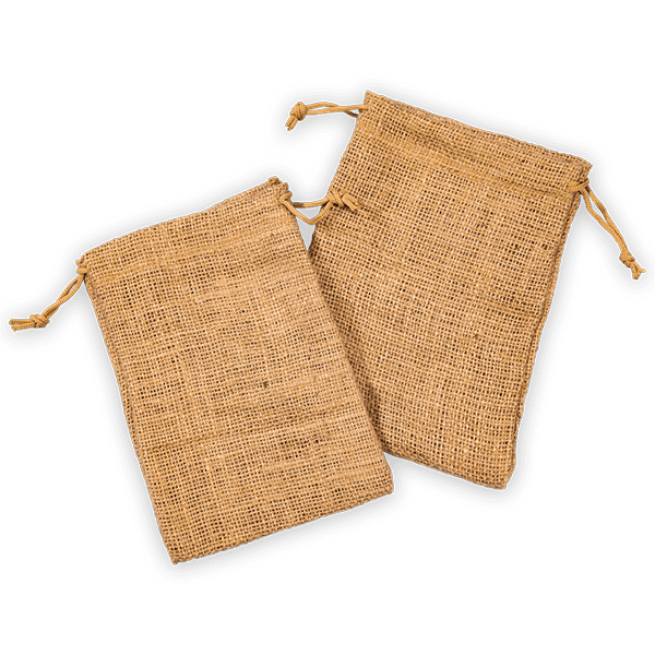 custom burlap pouch