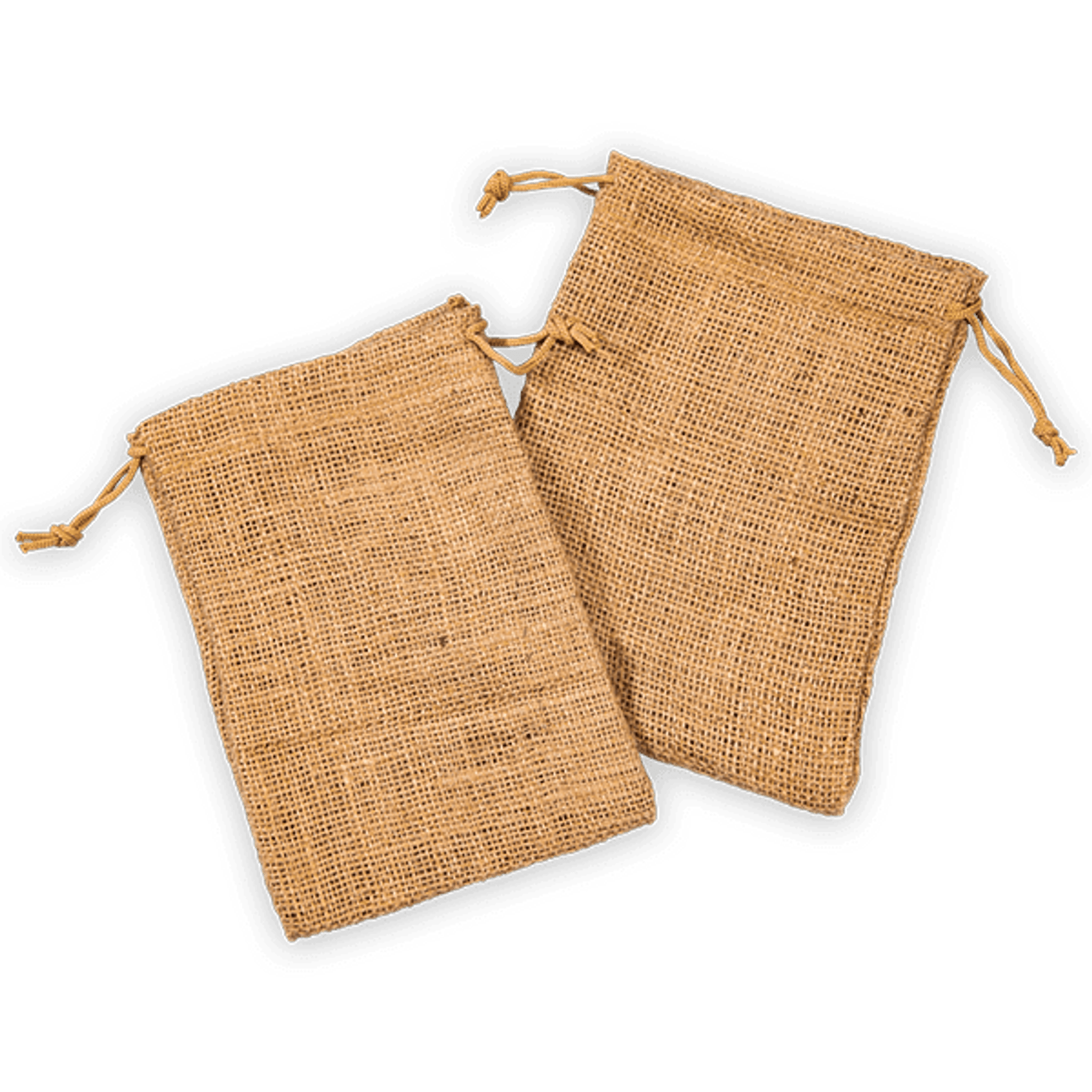 Custom Printed Small Natural Drawstring Jute Tote Bags