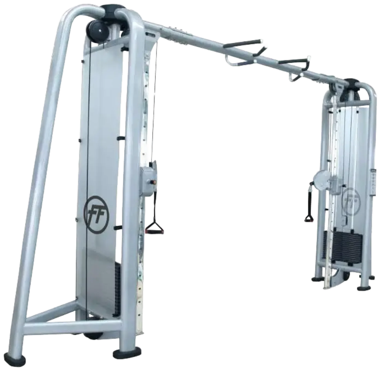 French Fitness FFS Silver Adjustable Cable Crossover