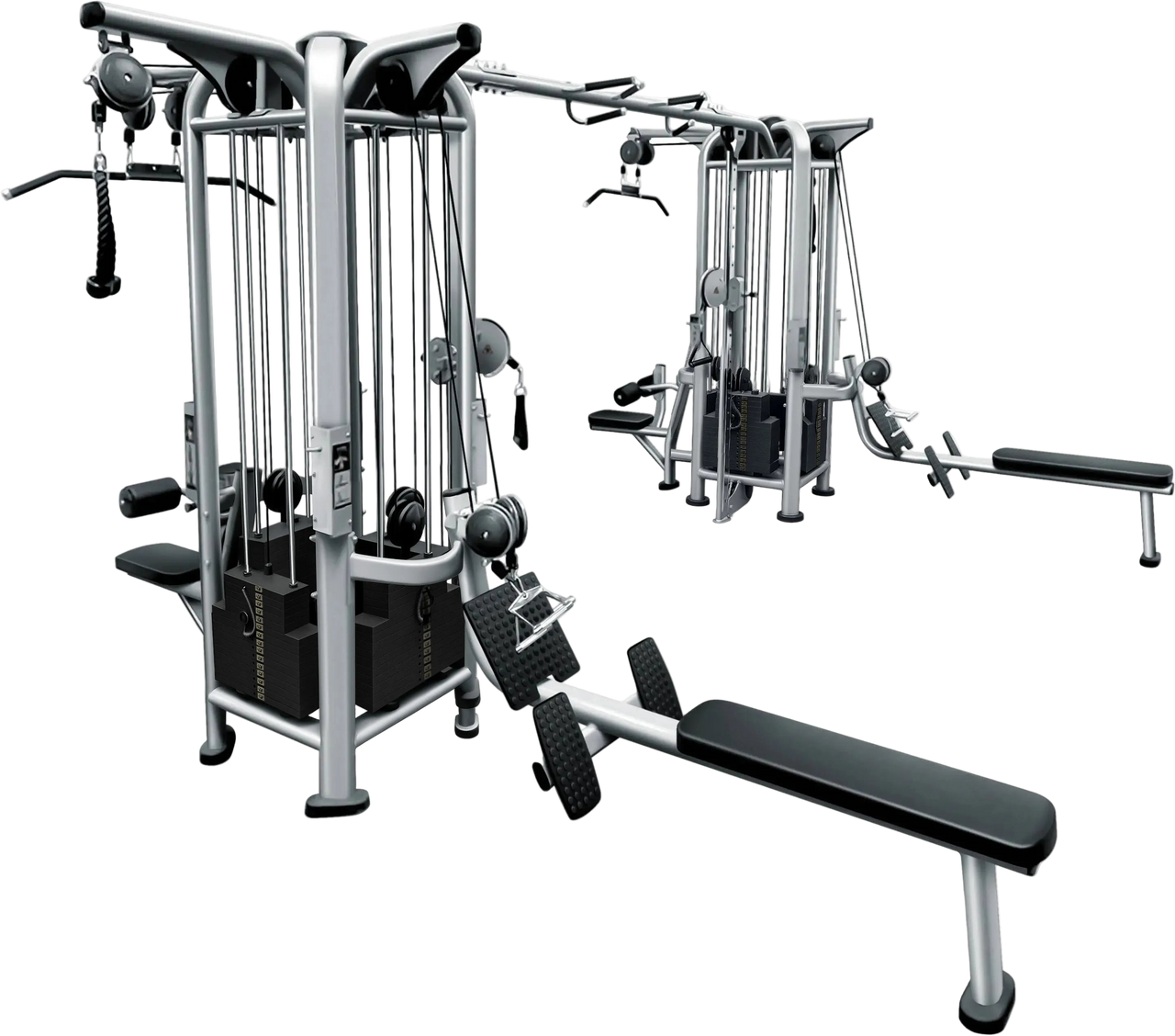 French Fitness FFS Silver 8 Stack Multi Jungle Gym