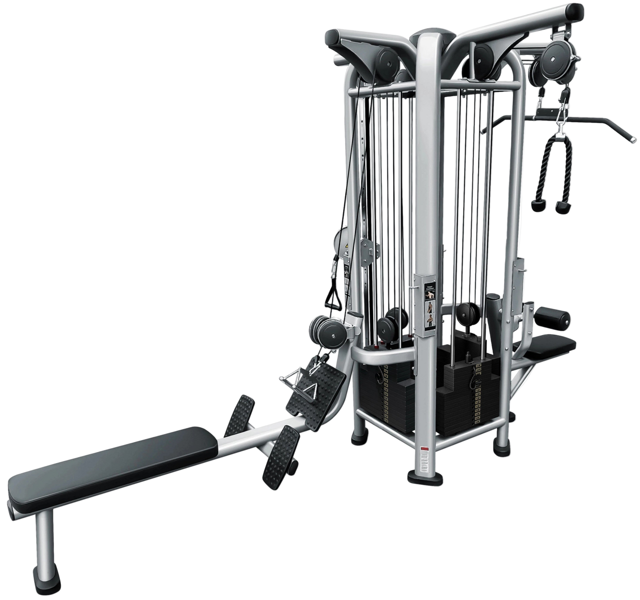 French Fitness FFS Silver 4 Stack Multi Jungle Gym - French Fitness