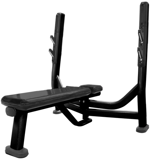 French Fitness FFB Black Olympic Flat Bench Press