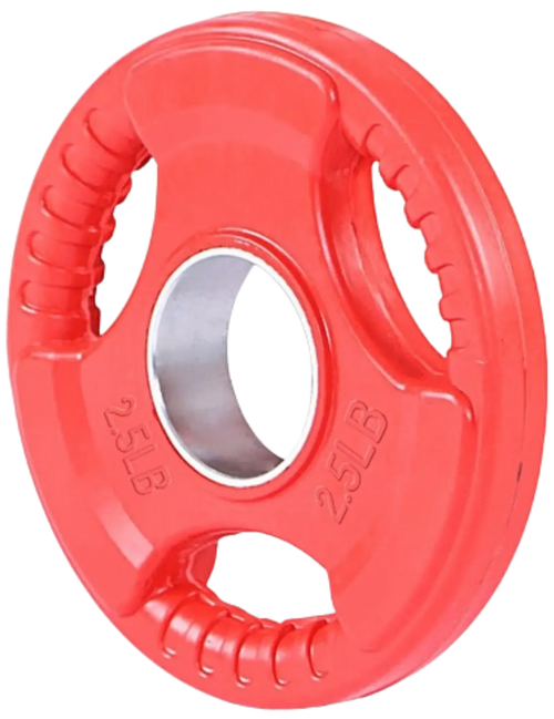 French Fitness Colored Rubber Grip Olympic Plate 2.5 lbs
