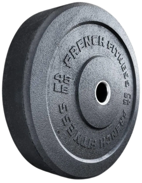 French Fitness Olympic Bumper Plate 45 lbs - Crumb Rubber