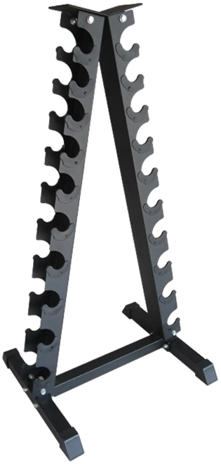 French Fitness FF-TDR Triangle Vertical 10 Pair Dumbbell Rack