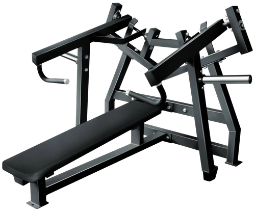 French Fitness FFB Black Leverage Horizontal Bench Press Plate Loaded